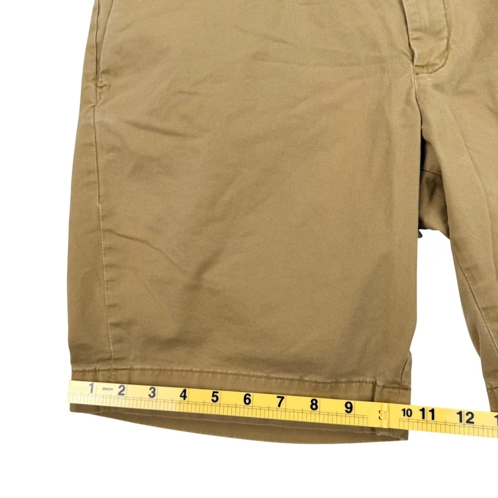 Polo Ralph Lauren Slim Stretch Chino Shorts Men 38 Tan Stretch Flat Front 9
